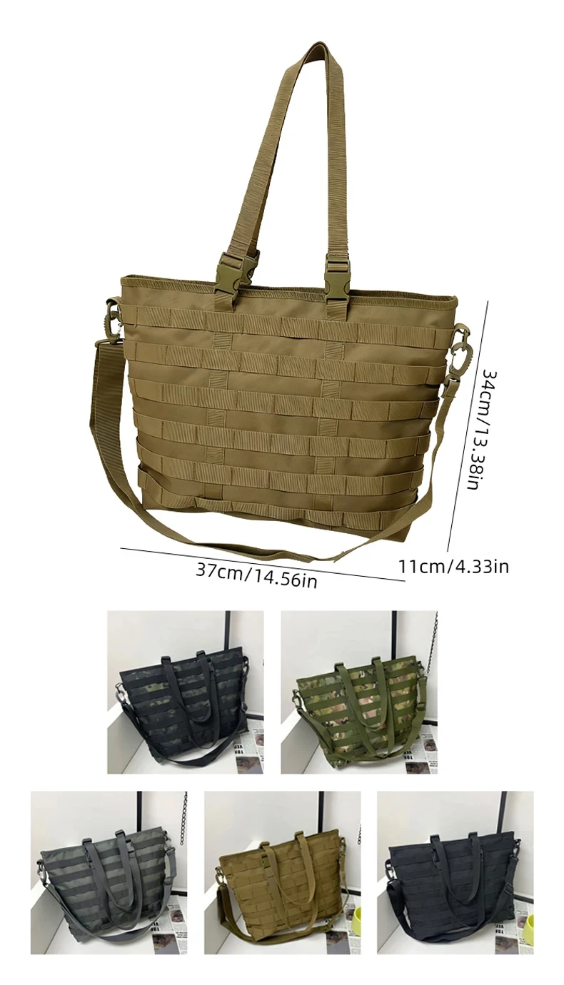 Bolsa con compartimentos y estilo deportivo