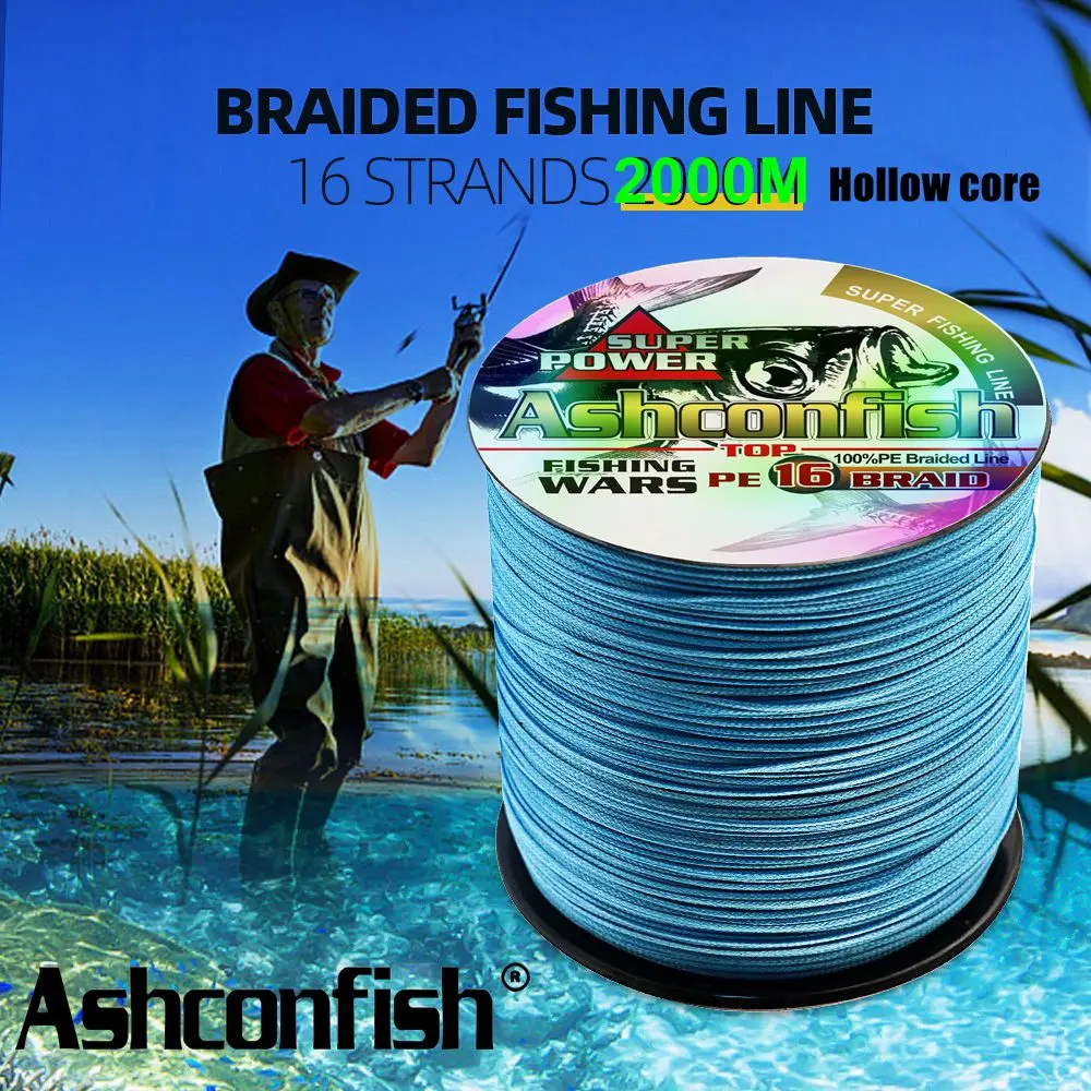 Ashconfish Super Power Línea trenzada hielo mar fuerte núcleo hueco - imagen 2