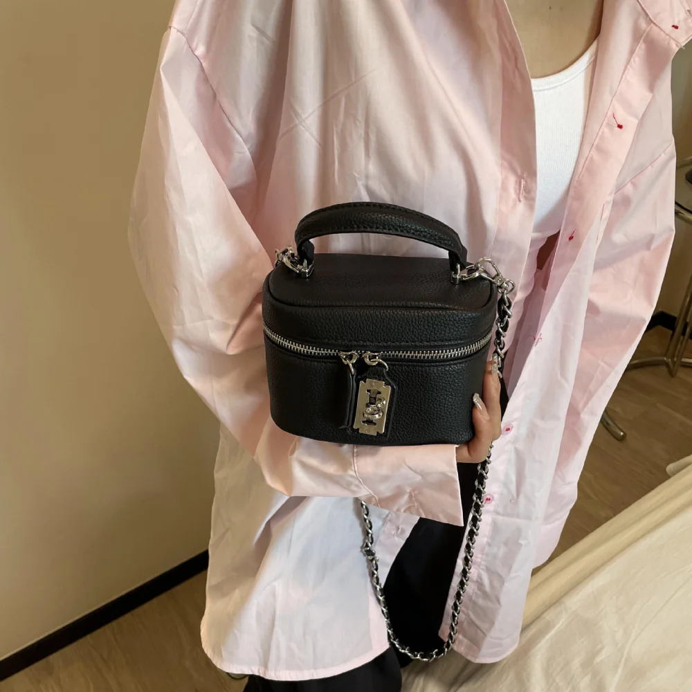 Bolso cruzado de moda para mujer, acabado PU