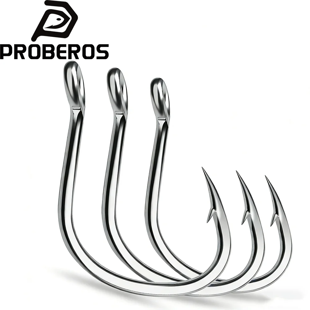 PROBEROS Anzuelos Crank 1/0-5/0 Cabeza de Plomo - Acero Carbono Carpa