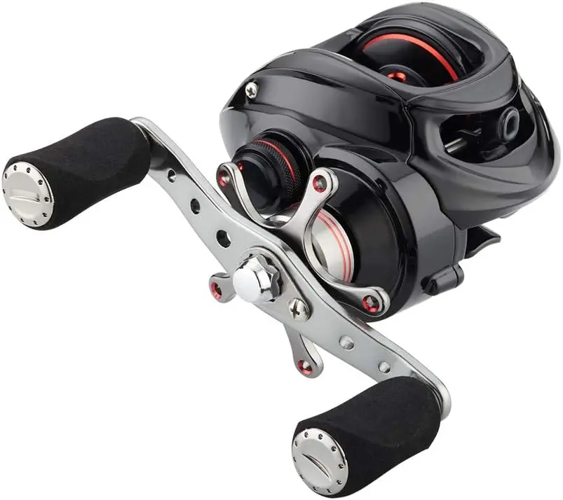 Fishdrops carrete baitcasting ultraligero freno magnético suave - imagen 2