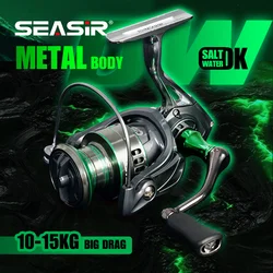 Seasir DW Carrete giratorio para pesca en agua salada