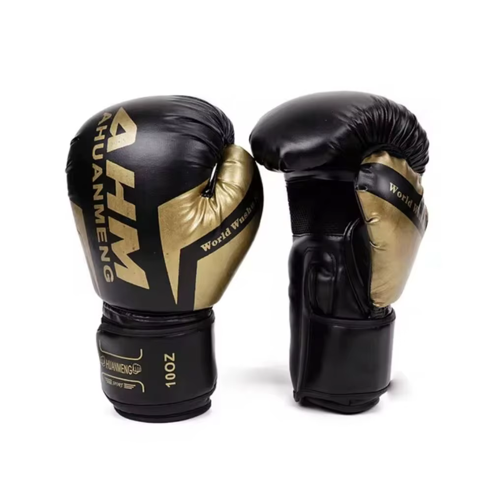 Guantes de boxeo transpirables de piel PU para Muay Thai y Sanda - imagen 4