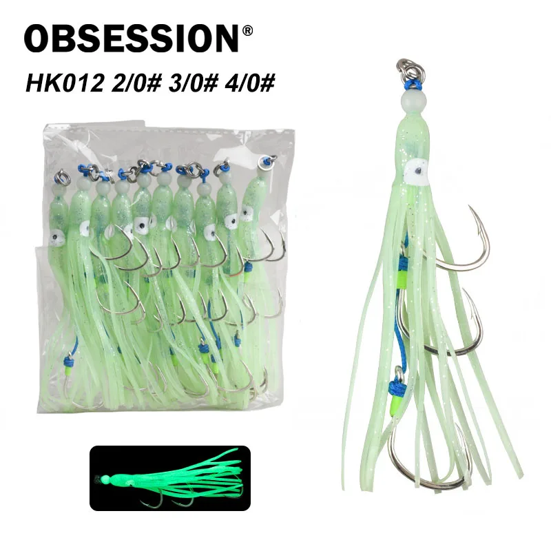 Obsession HK012 Anzuelos triples de asistencia para jigging y arrastre - imagen 2