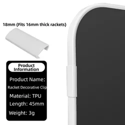 Protectores de borde pickleball 16 mm con clips y absorción impactos