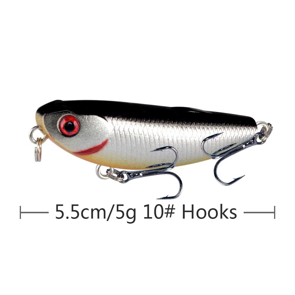 Señuelo lápiz Wobbler 55mm 5g Topwater para lubina - imagen 4