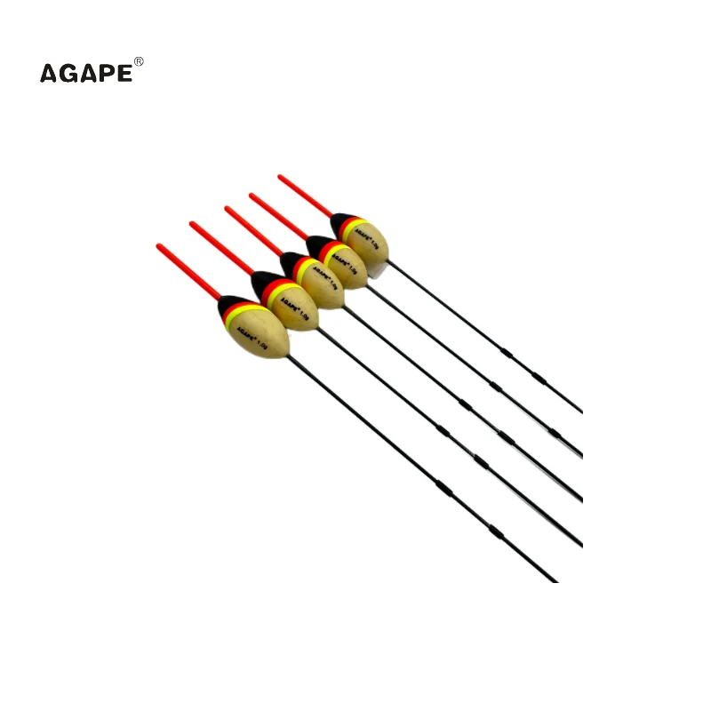 Juego completo de flotadores de palo Agape empaquetados