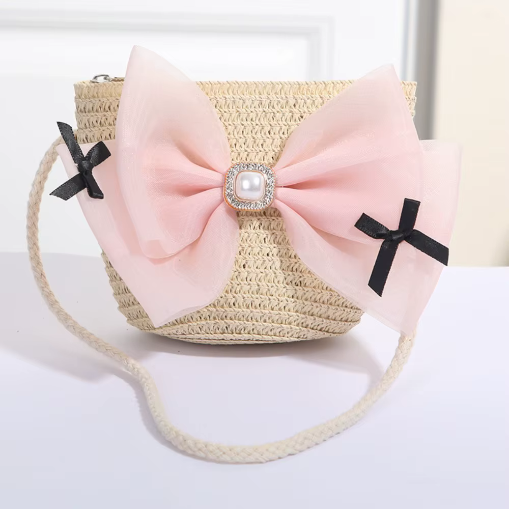 Bolso de Paja Tejido Retro para Playa y Fiesta - imagen 4
