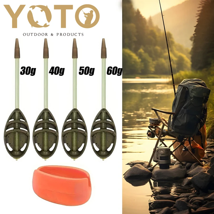 Alimentador de método de carpa YOTO con jaula de cebo