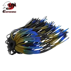 ESFISHING Faldas de silicona para jig con anzuelo – Lucio y lubina