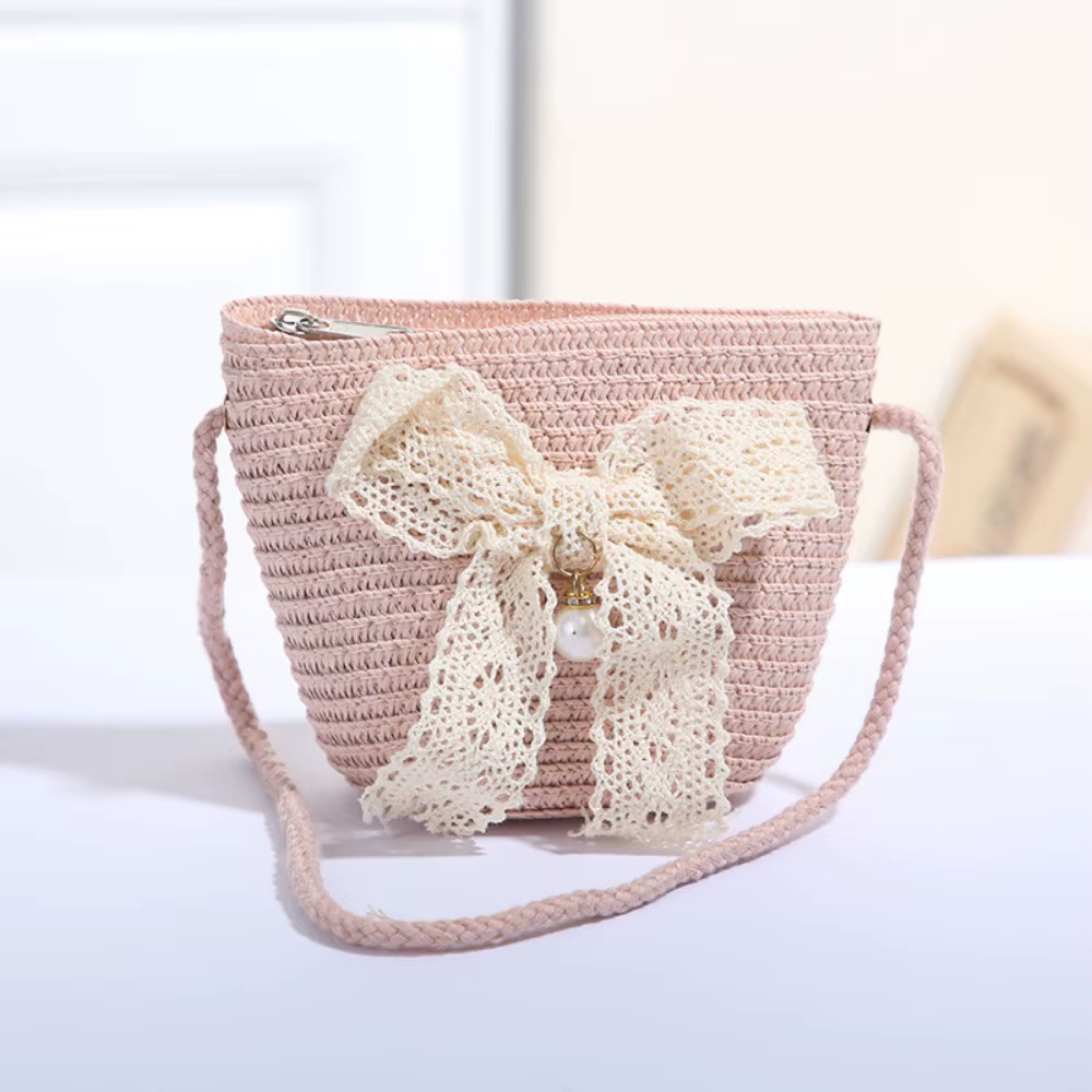 Bolso de paja tejido detalle de calidad
