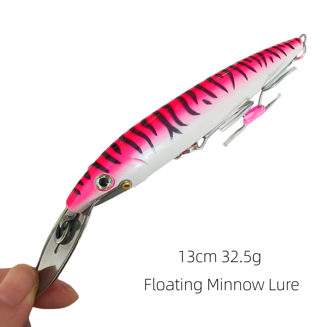 Señuelo Flotante Swolfy 13 cm – Labio Acero Inoxidable para Lubina y Lucio