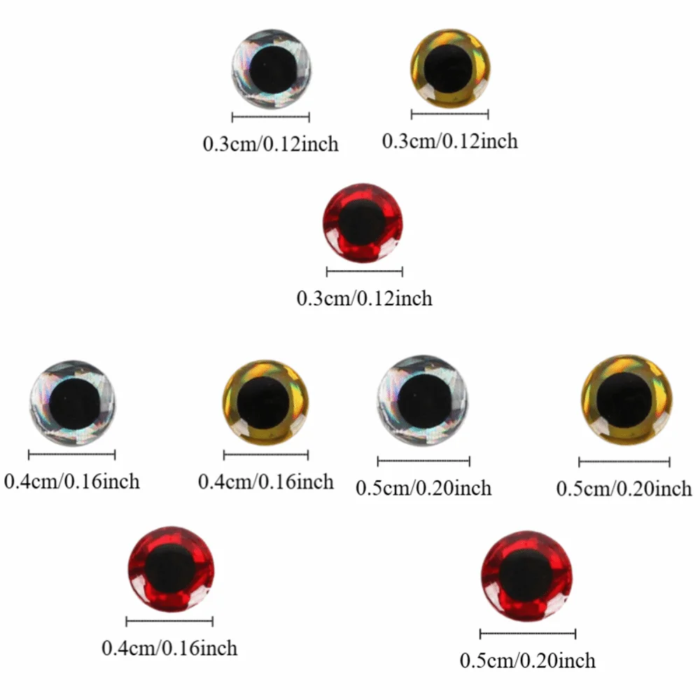 Ojos 3D portátiles para señuelos de pesca resistentes al agua - imagen 3