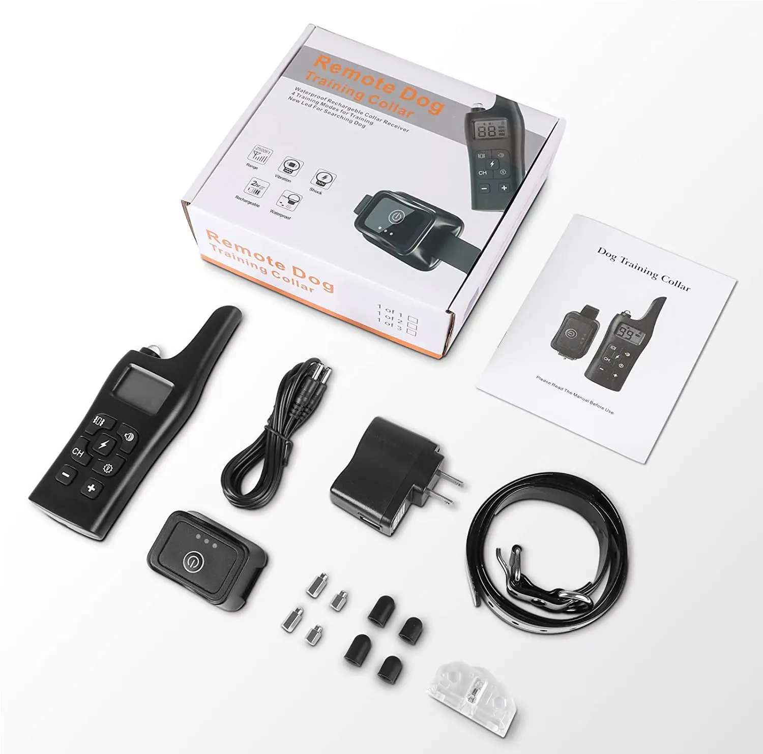 Collar adiestramiento remoto impermeable recargable con pantalla LCD - imagen 5
