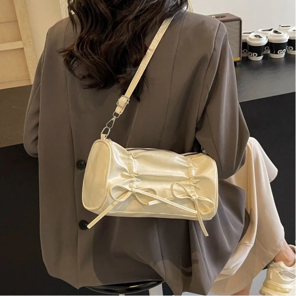 Bolso bandolera Y2K de piel sintética con lazo – gran capacidad - imagen 4