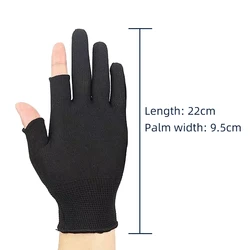 DNDYUJU Guantes de Pesca Antideslizantes Nailon Transpirables – Dos Dedos