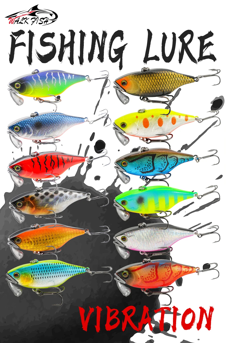 Señuelo WALK FISH VIB 60mm vista frontal