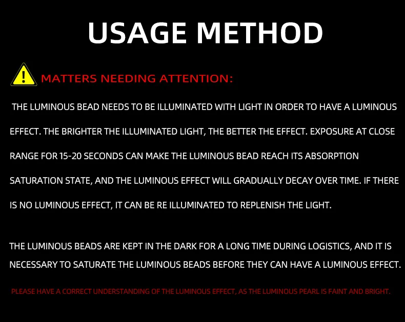 Montaje con cuentas luminosas