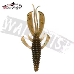 Señuelo suave Walk Fish Crazy Flapper Camarón TPR para lubina