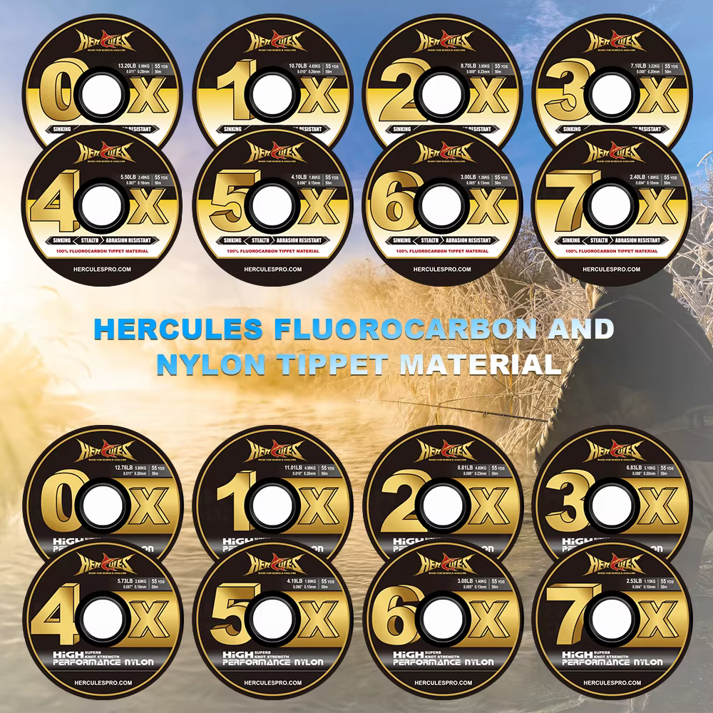 HERCULES Tippet de nailon para pesca con mosca 0X-7X - imagen 5