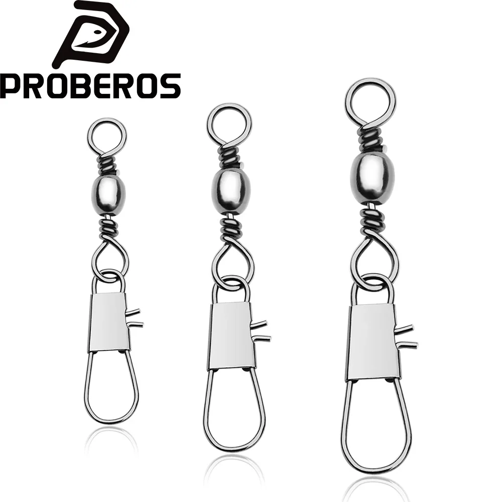 PROBEROS Conectores Giratorios de Pesca con Rodamiento y Cierre Rápido - imagen 5