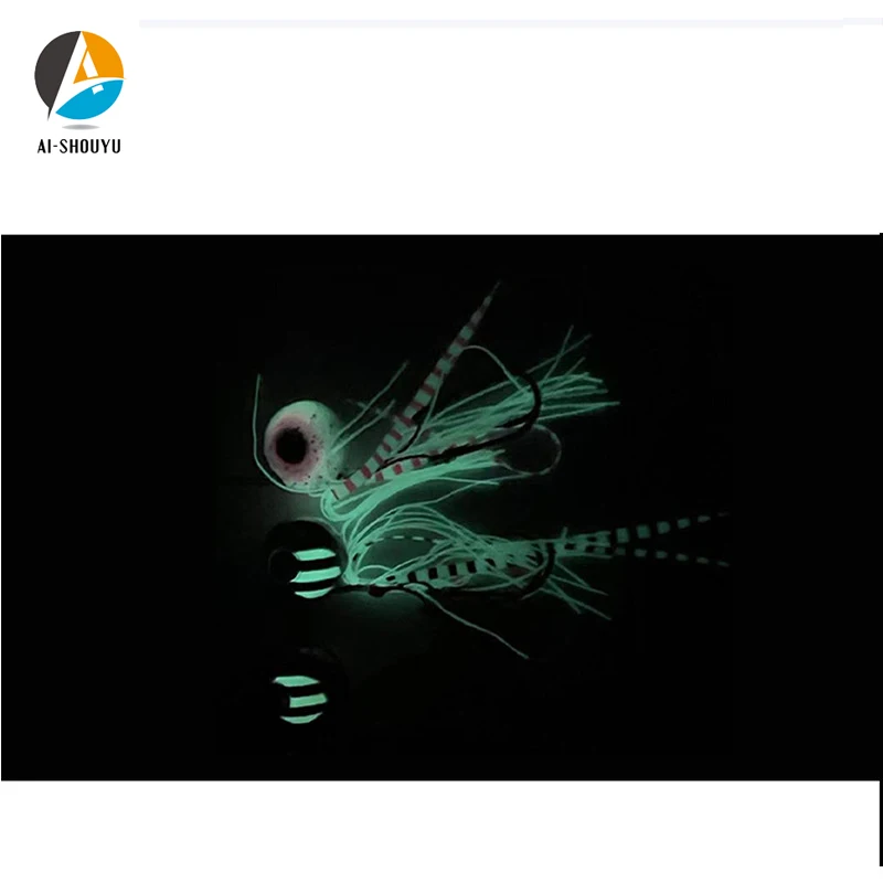 AI-SHOUYU Matel – Señuelo jigging cabeza de besugo con falda - imagen 2