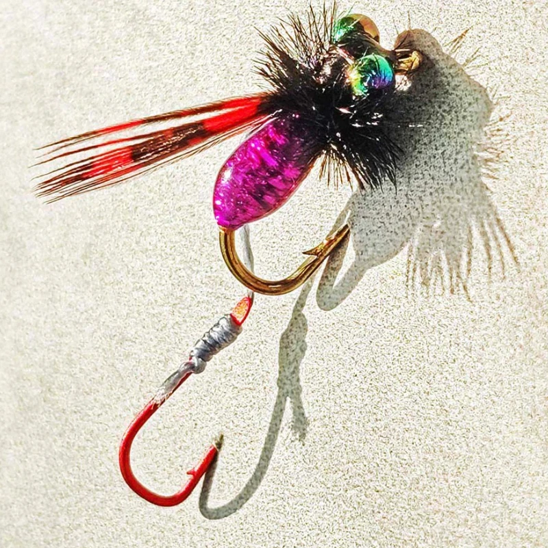 Anzuelos dobles minnow blanco serpiente cascabel para tilapia - imagen 5