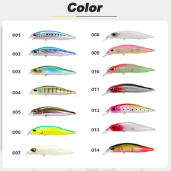 DT5010 Jerkbait D1 Minnow suspendido para lucio y lubina