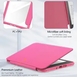 Funda Kindle Paperwhite auto encendido/apagado magnética purpurina