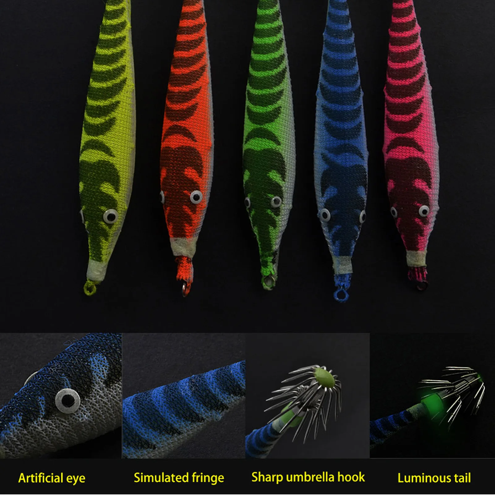 Free Fisher cebos luminosos para calamar y pulpo, jigs marinos - imagen 2