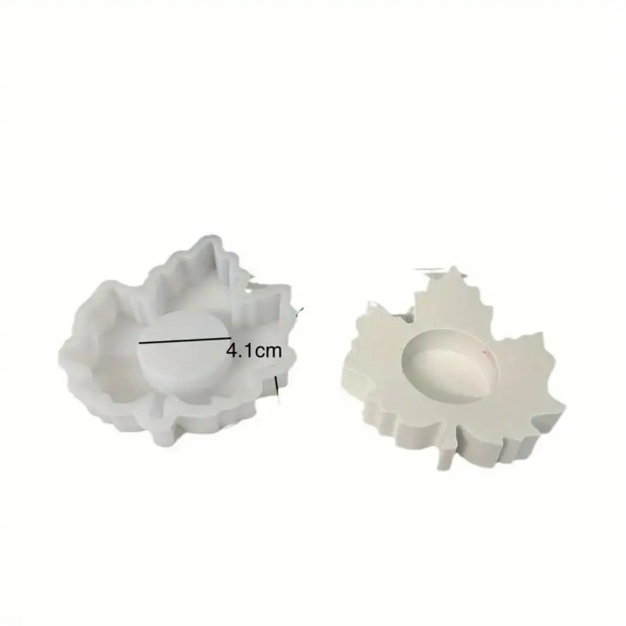 Molde de silicona hoja arce para cebo resina epoxi - imagen 2
