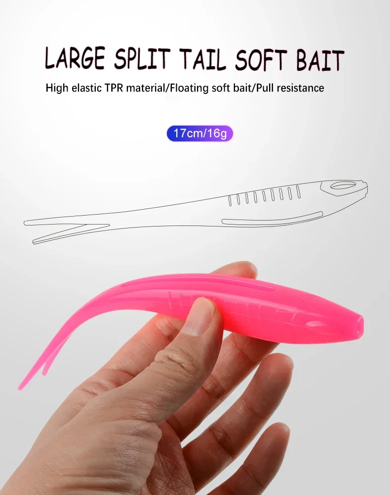 Pack de tres cebos blandos AJLURES