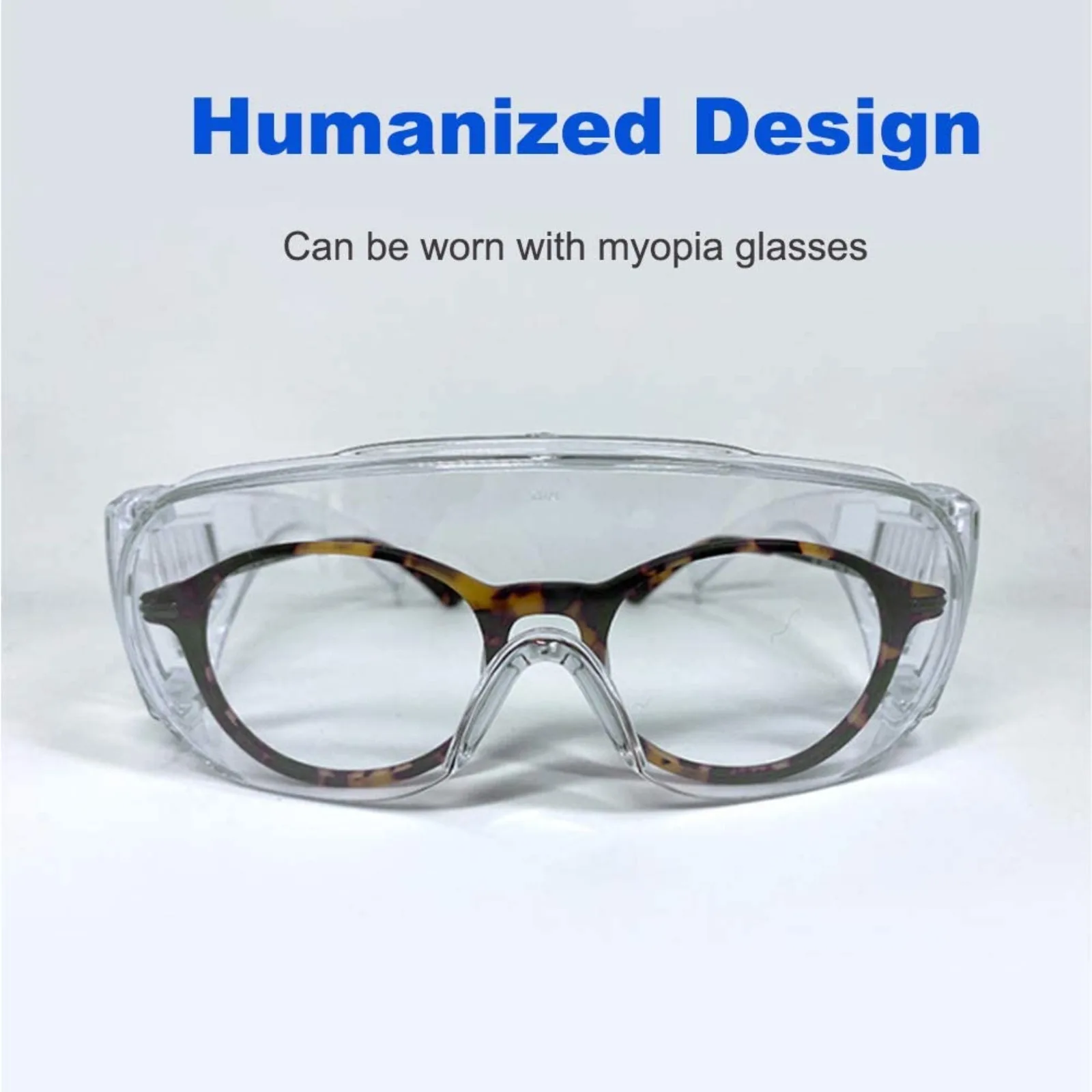 Gafas de seguridad anti-impacto con lentes transparentes PC antivaho - imagen 4