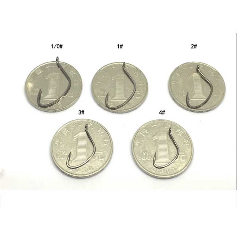 Anzuelos Titanium con púas – Boca oblicua para lubina, perca y salmonete - imagen 2