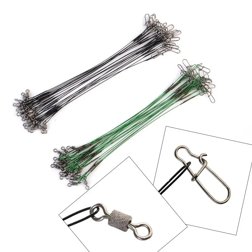 FTK Correas de acero anti-mordeduras para pesca con anzuelo - imagen 2