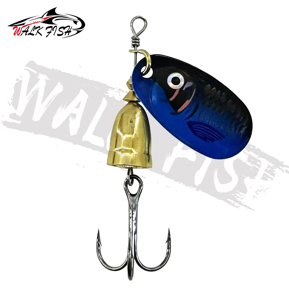 WALK FISH Spinnerbait hundible metal con anzuelo triple para lucio - imagen 2