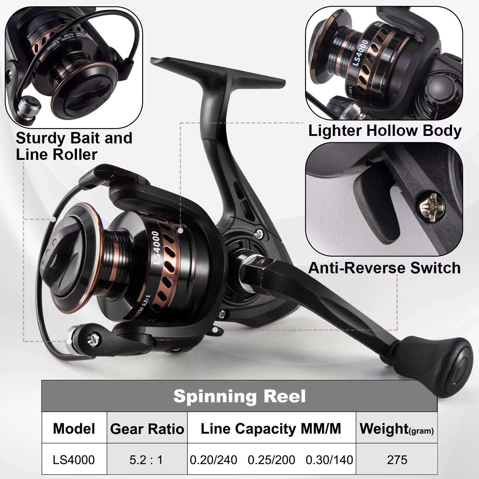 Combo Caña Telescópica y Carrete Pesca Mar con Señuelos - imagen 4