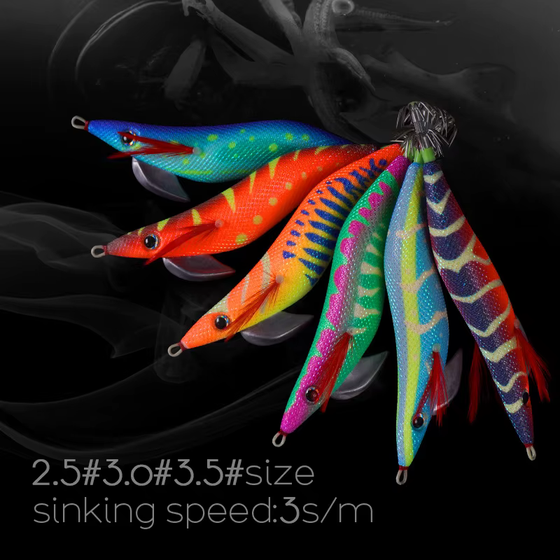 Pajarito para calamar con tubo reflectante para pesca en barco - imagen 3