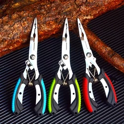 Alicates de Pesca Multifunción Acero Inoxidable con Cortalíneas