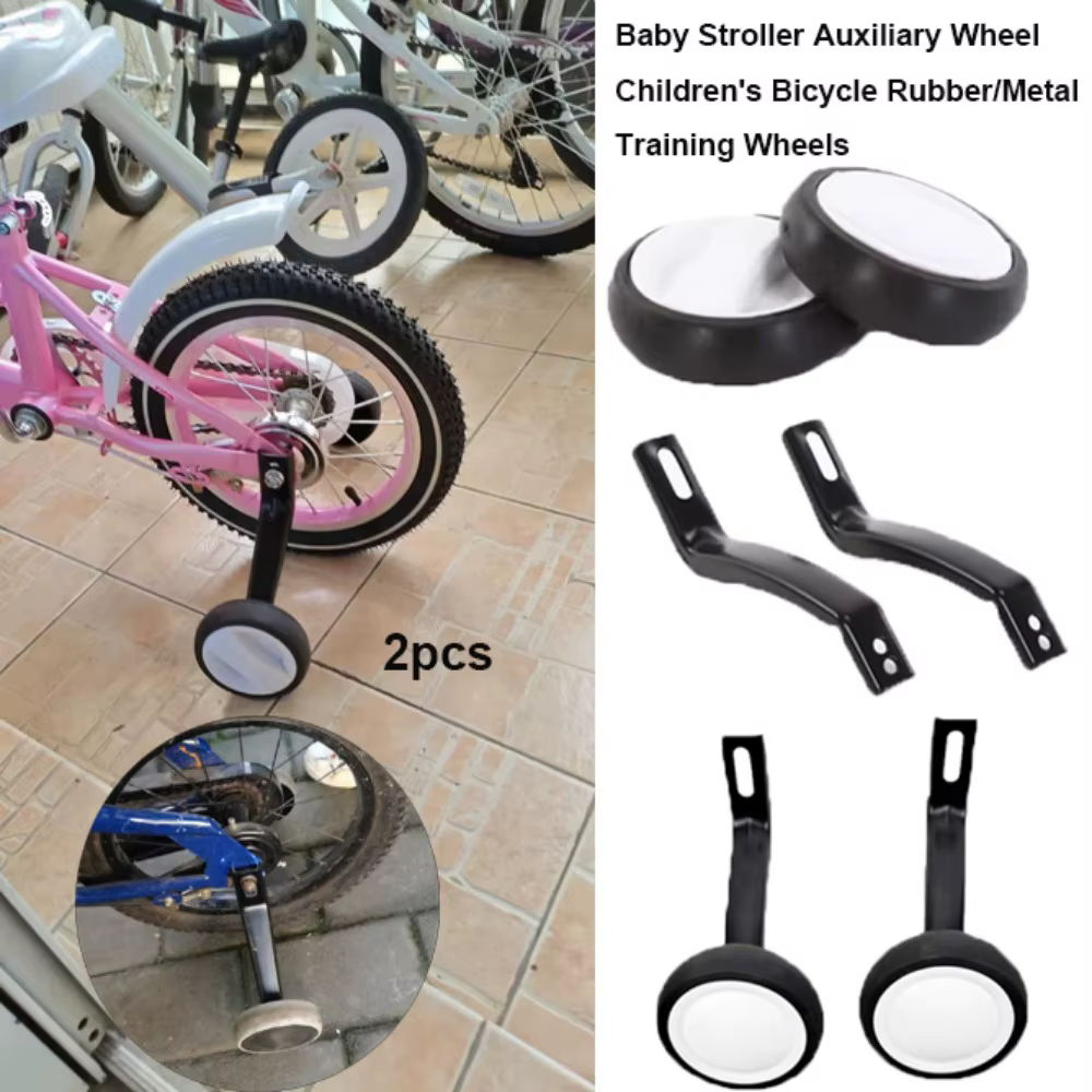 Ruedas de Aprendizaje para Bicicleta Infantil en T – Goma y Metal - imagen 4