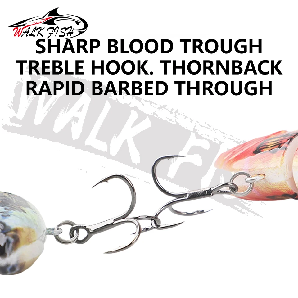 WALK FISH Swimbait segmentado luminoso para lucio y lubina - imagen 5