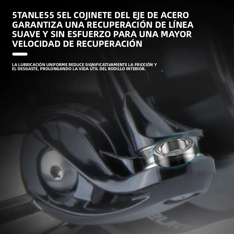 Carrete de Pesca DEUKIO Empuñadura Metálica – Relación 5.2:1