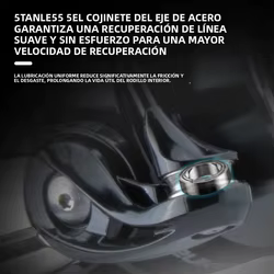 Carrete de Pesca DEUKIO Empuñadura Metálica – Relación 5.2:1