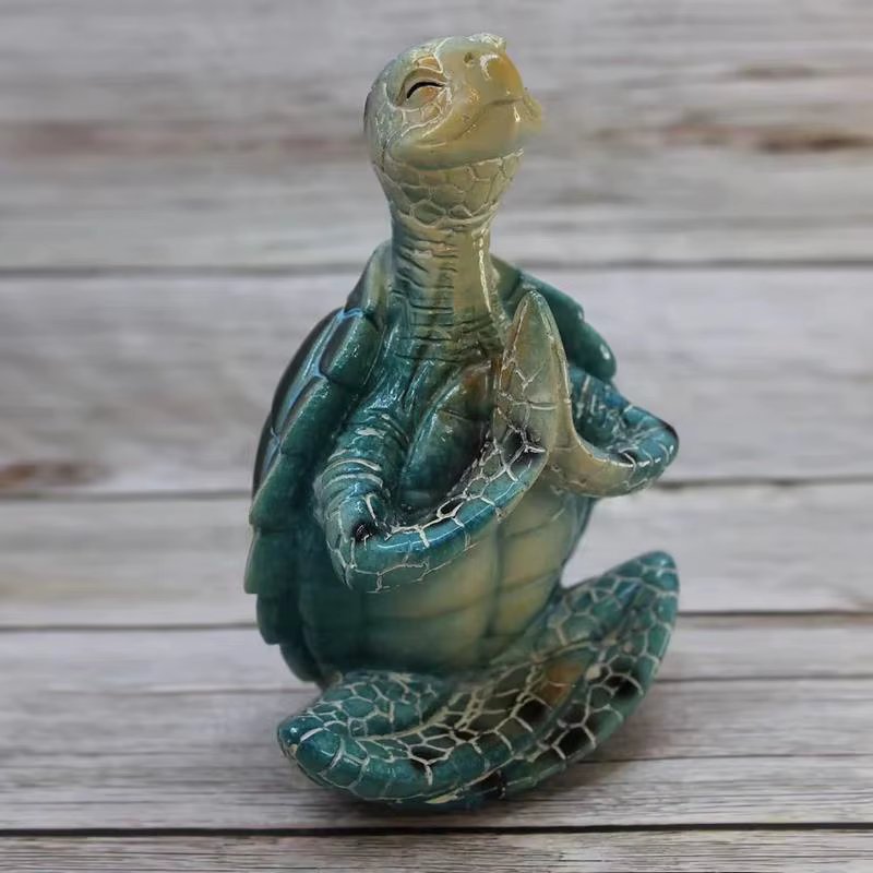 Estatua Tortuga Marina para Jardín – Decoración Zen Exterior - imagen 2