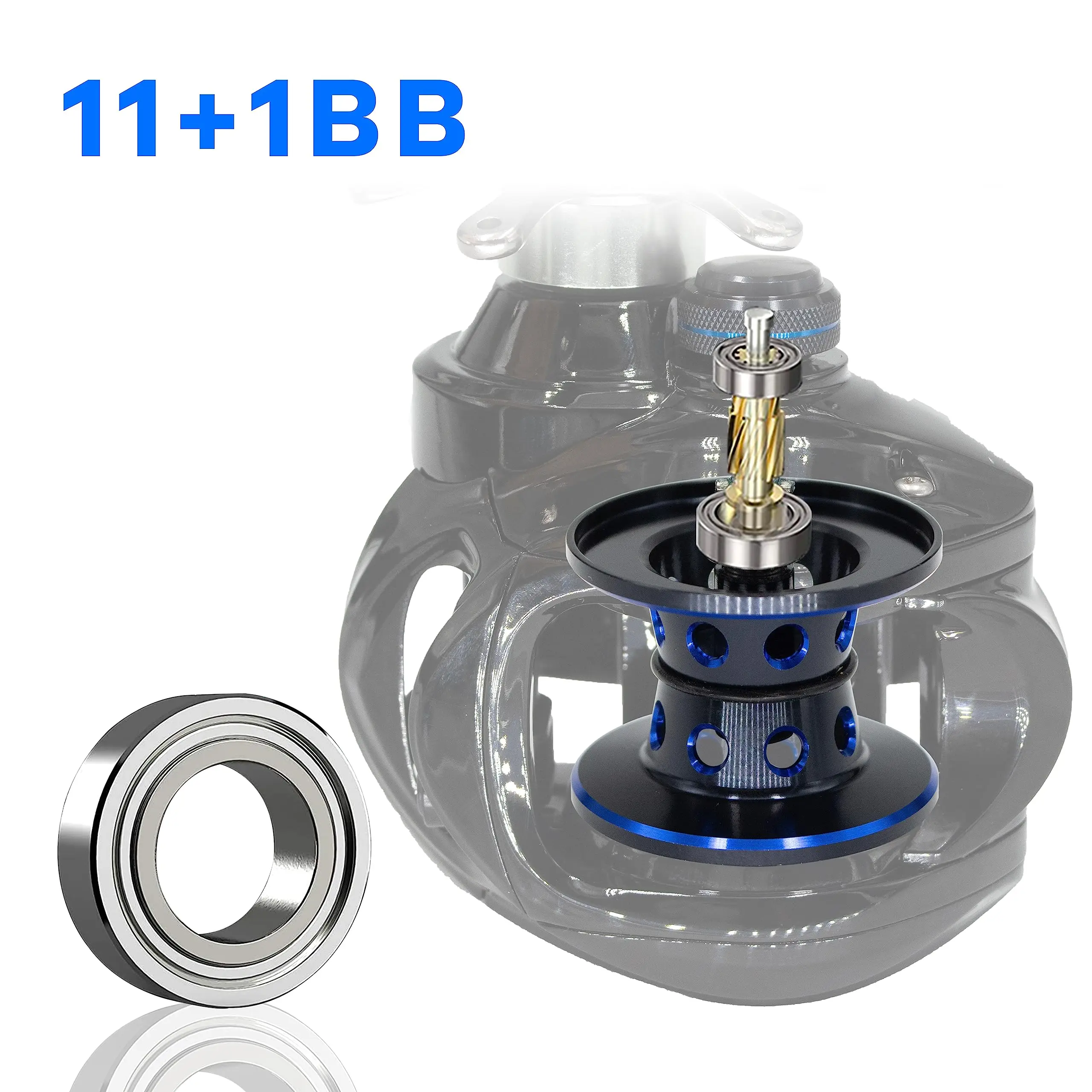 Fishdrops carrete baitcasting ultraligero freno magnético suave - imagen 5