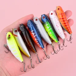 Señuelo tipo lápiz flotante realista, cebo biónico para pesca