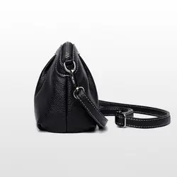 Bolso de cuero de mano y bandolera con correa larga