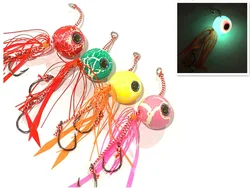 Tenya Glow Luminoso Kabura Jig Head para vinilo pargo