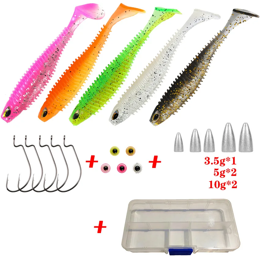 Señuelos Swimbait de silicona para carpa – Kit completo