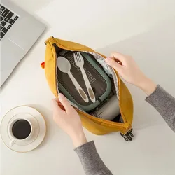Bolsa térmica portátil plegable para llevar en la mano
